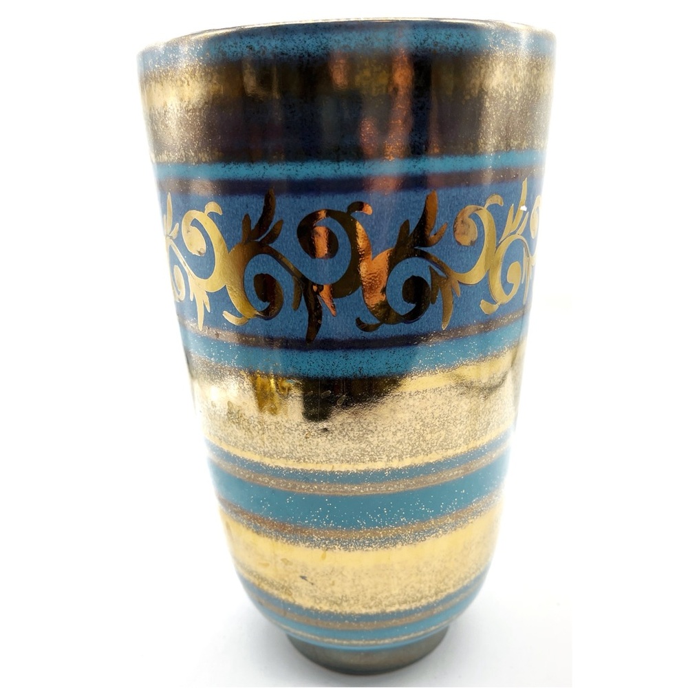 HOLLYWOOD REGENCY PLUM Blue California Art Pottery by Vee Jackson 70S MCM